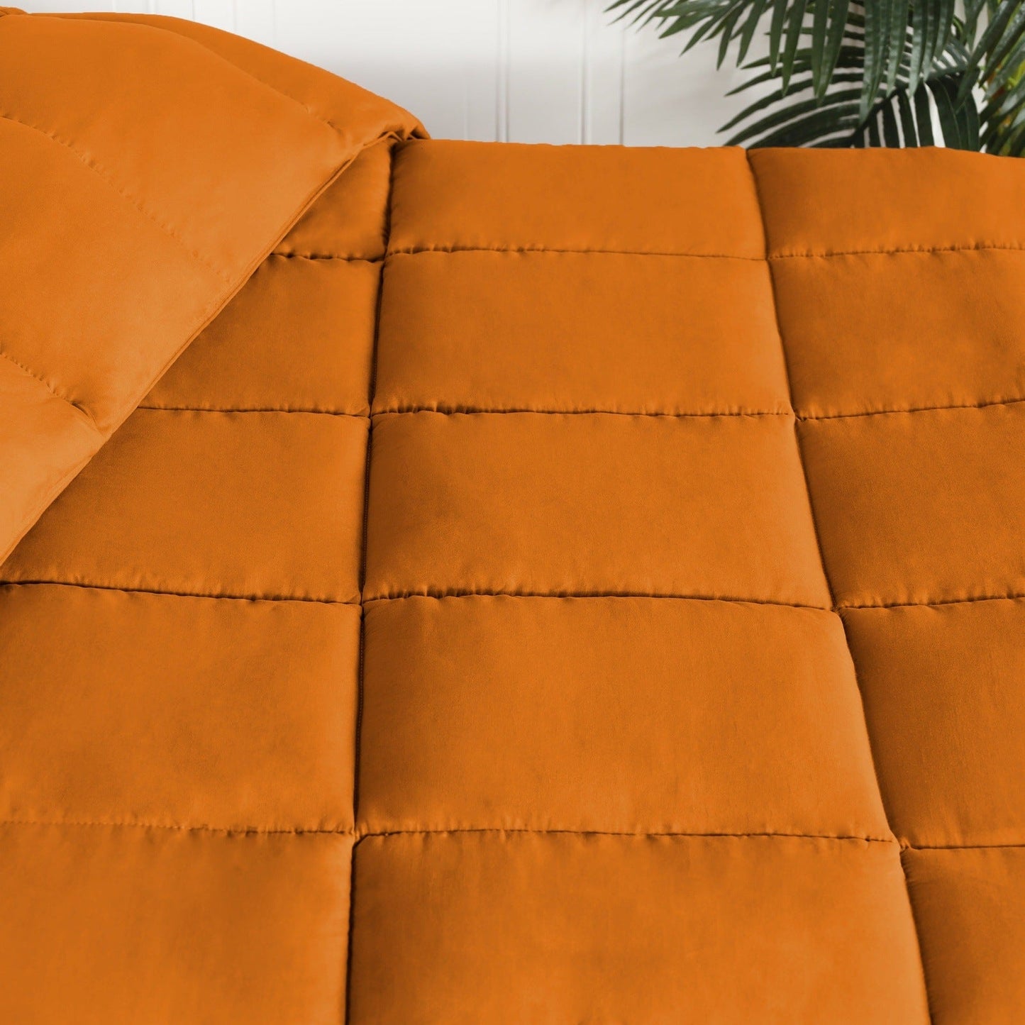  Superior Solid All Season Down Alternative Microfiber Comforter - Dusty Orange