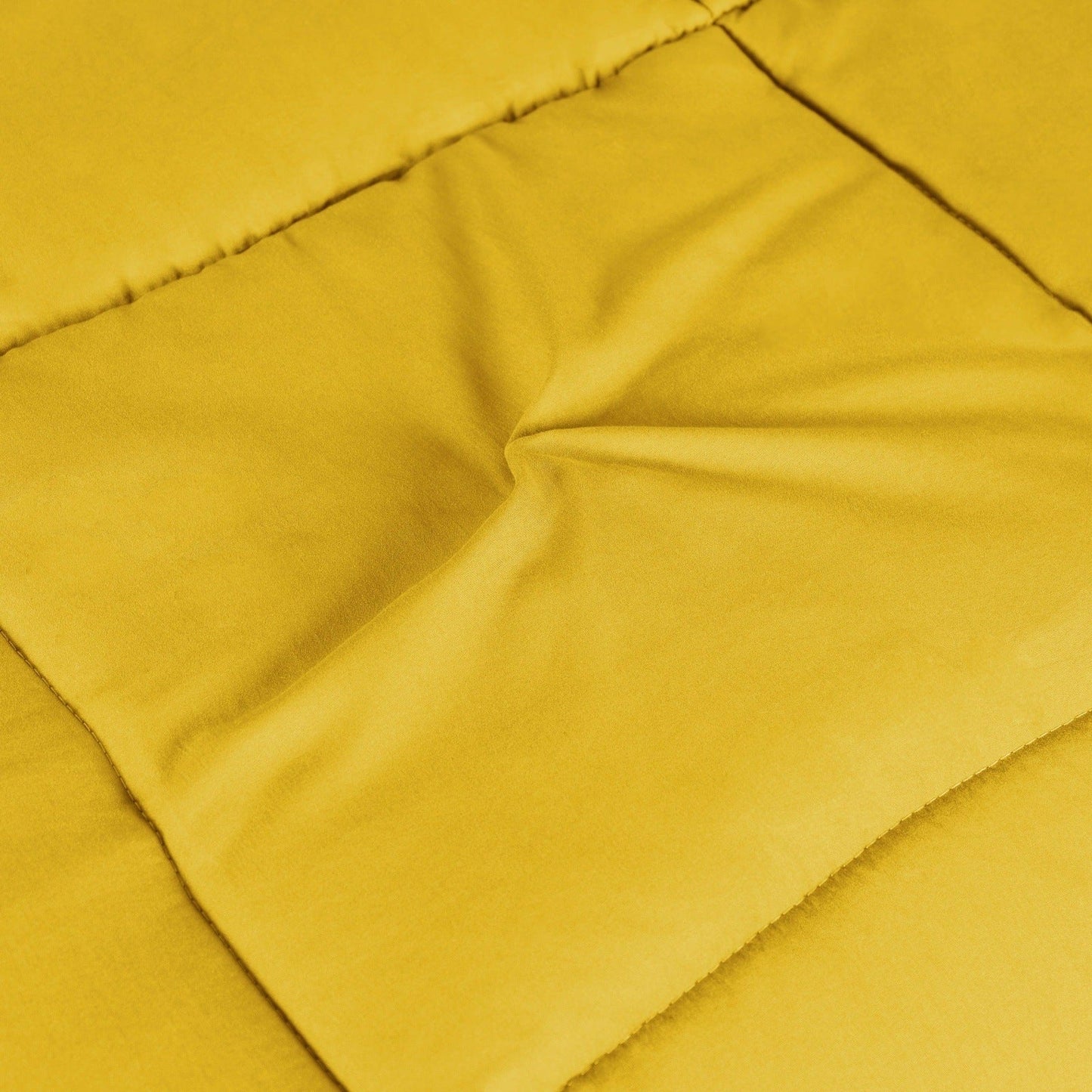  Superior Solid All Season Down Alternative Microfiber Comforter - Yellow