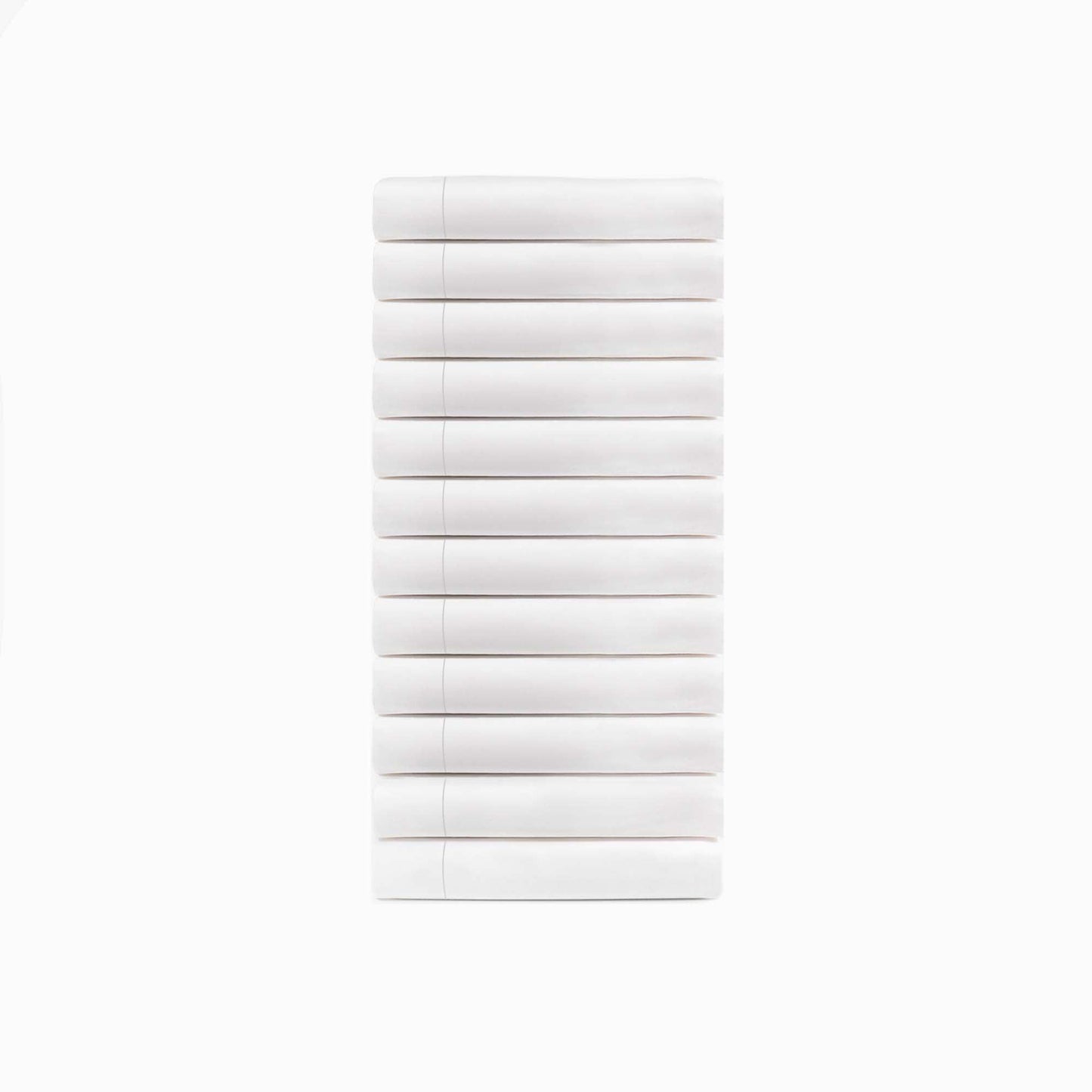 Cotton Blend Hotel Quality White Pillowcase Set of 12