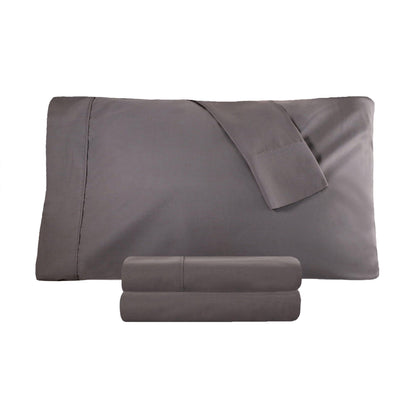 Cotton Percale Super Absorbent Solid 2 Piece Pillowcase Set