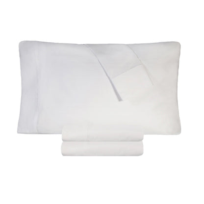 Cotton Percale Super Absorbent Solid 2 Piece Pillowcase Set