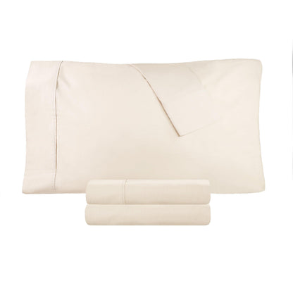 Cotton Percale Super Absorbent Solid 2 Piece Pillowcase Set