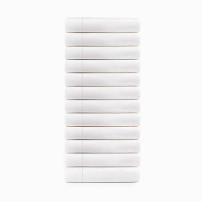 Cotton Rich Percale Hotel Quality Flat Bed Sheets Set Of 3, 6, 12
