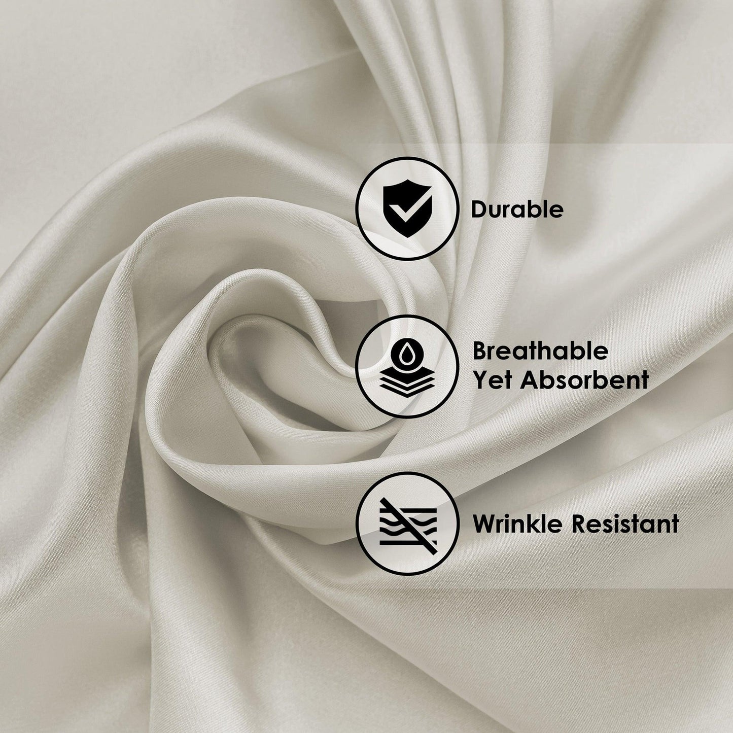  Superior Solid Count Cotton Blend Deep Pocket Sheet Set - Stone