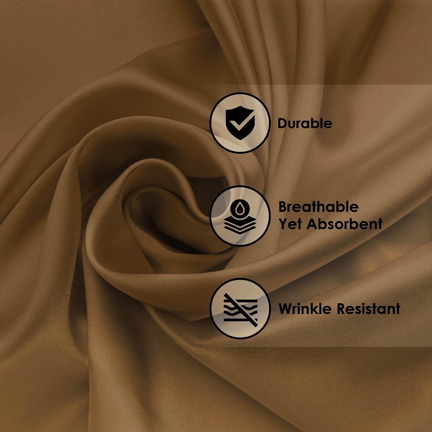  Superior Solid Count Cotton Blend Deep Pocket Sheet Set - Taupe