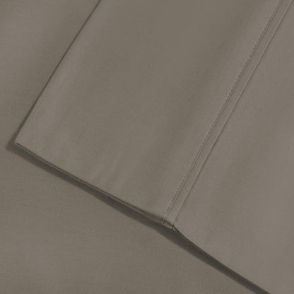  Superior Solid Cotton Blend Pillowcase Set - Grey