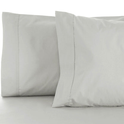 Superior Solid Cotton Blend Pillowcase Set - Platinum