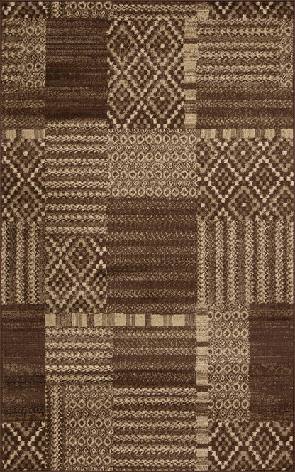 Dorset Block Patchwork Indoor Area Rug or Runner Rug