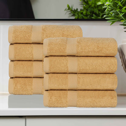 Eco-Friendly Cotton 8 Piece Hand Towel Set