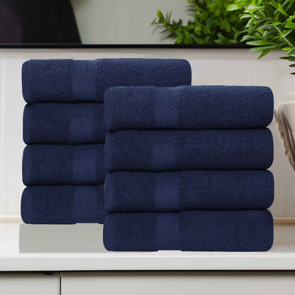 Eco-Friendly Cotton 8 Piece Hand Towel Set