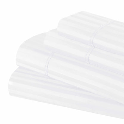 300 Thread Count Egyptian Cotton Striped Deep Pocket Sheet Set