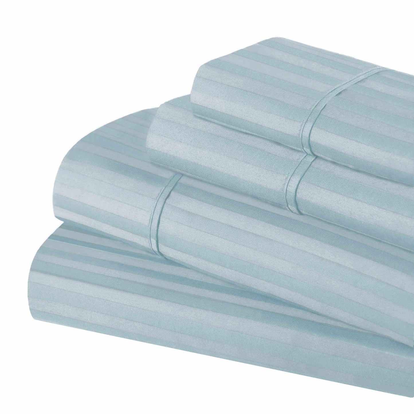 300 Thread Count Egyptian Cotton Striped Deep Pocket Sheet Set
