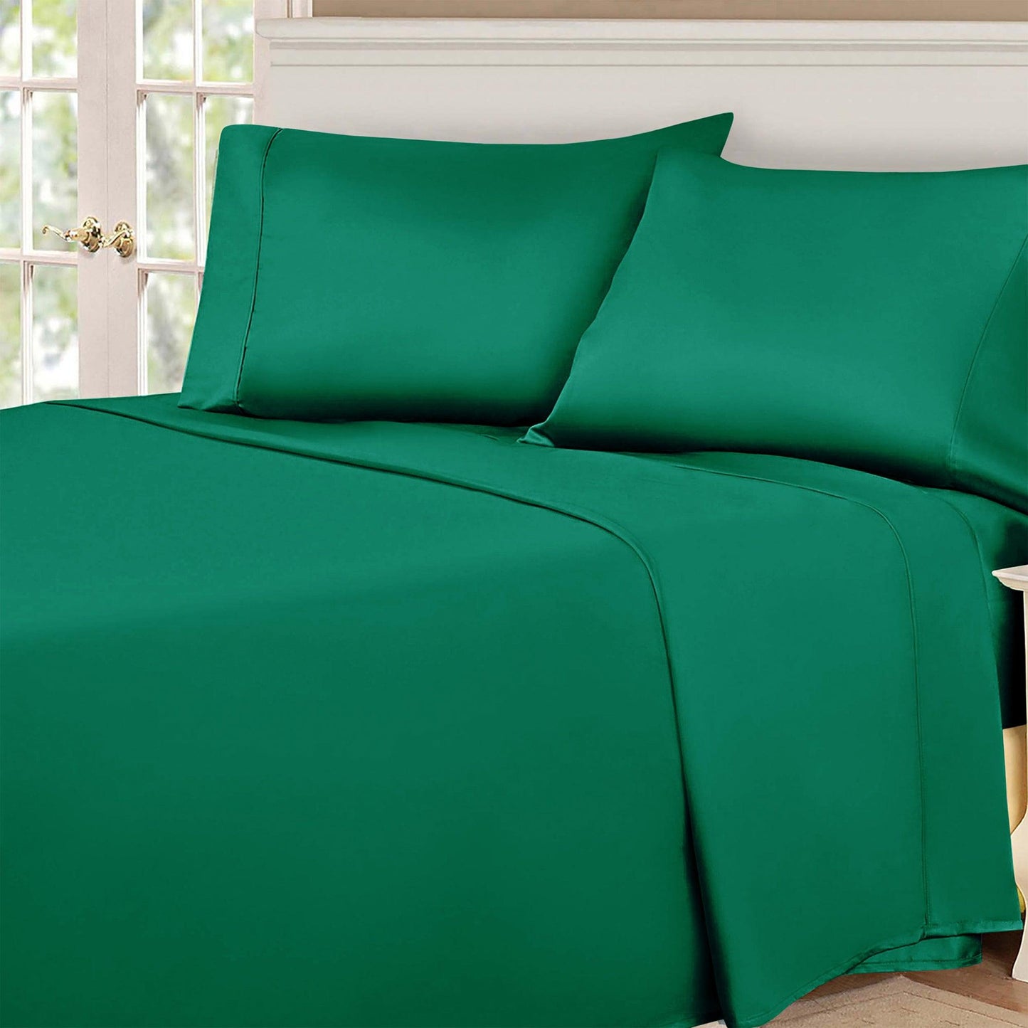 Egyptian Cotton 530 Thread Count Solid Deep Pocket Bed Sheet Set
