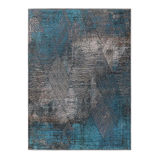 Modern Geometric Power-Loomed Indoor Area Rug