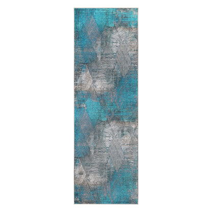 Modern Geometric Power-Loomed Indoor Area Rug