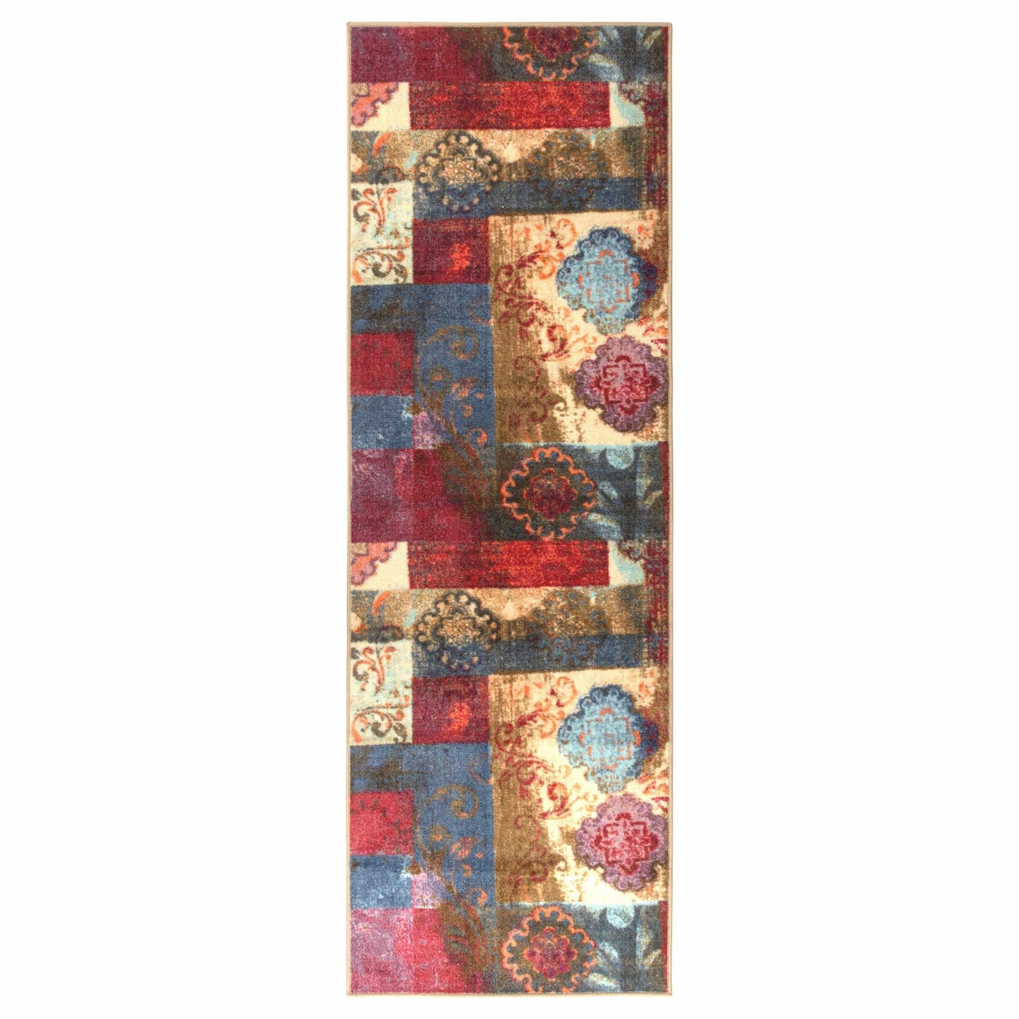 Emory Patchwork Indoor Area Rug or Runner Rug