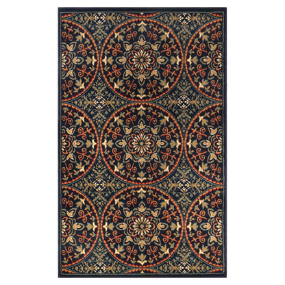 Fancy Medallion Floral Traditional Indoor Area Rug