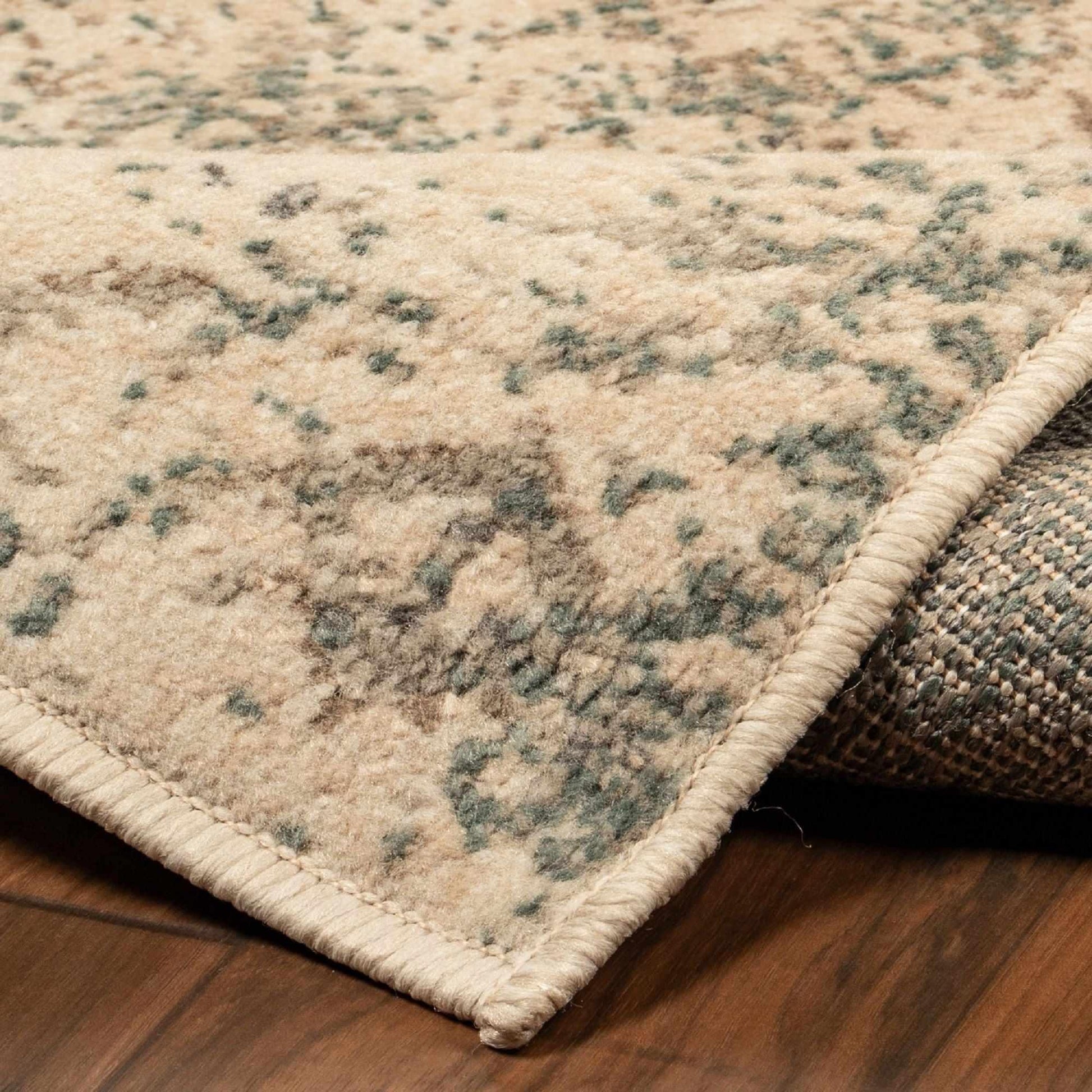  Amaris Vintage Oriental Distressed Medallion Indoor Area Rug