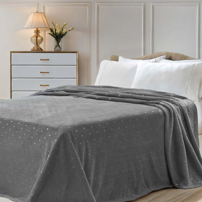 Fleece Plush Medium Weight Fluffy Soft Decorative Blanket Or Throw