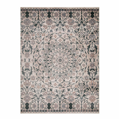 Galilee Vintage Bohemian Floral Mandala Area Rug
