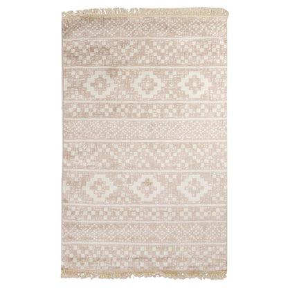 Genaine Contemporary Geometric Fringe Indoor Area Rug or Runner Rug