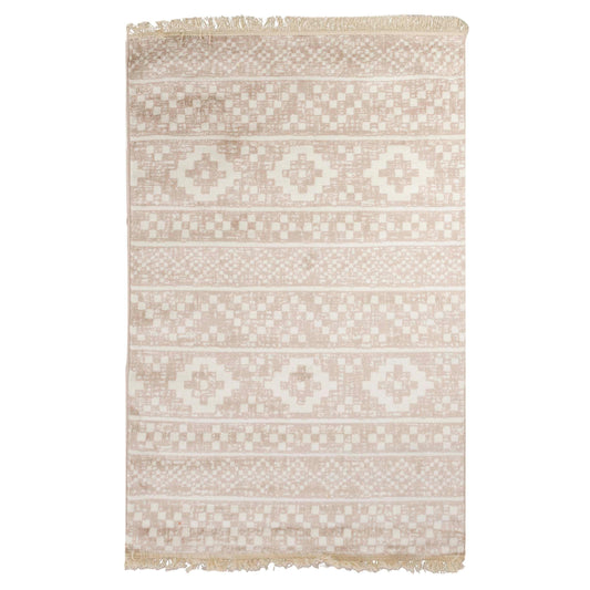 Genaine Contemporary Geometric Fringe Indoor Area Rug or Runner Rug