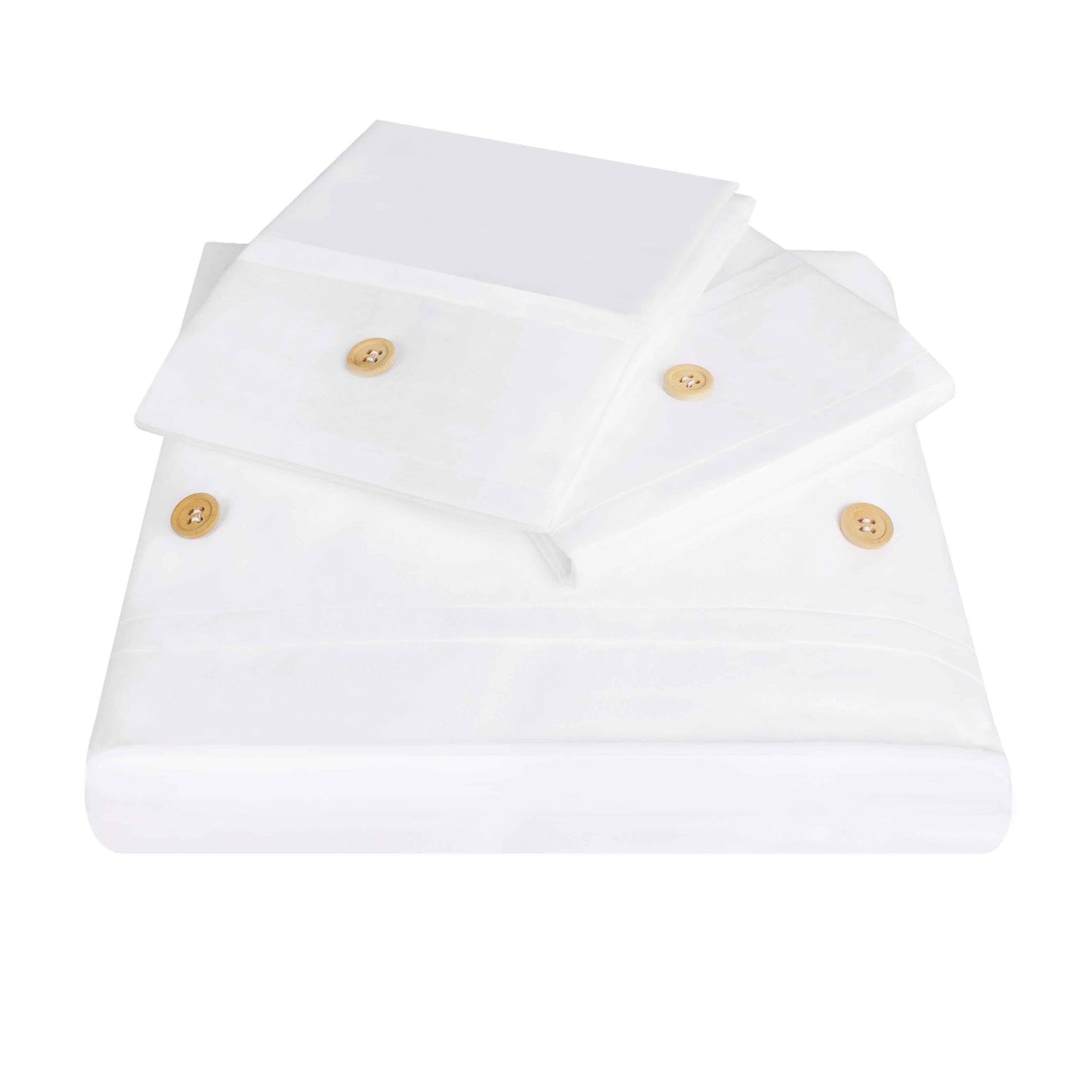 Gina Organic Cotton 300 Thread Count Percale 3 Piece Duvet Cover Set