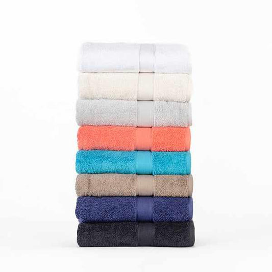  Modern Organic Solid 650 GSM 6- Pieces Bath Sheet Set - White