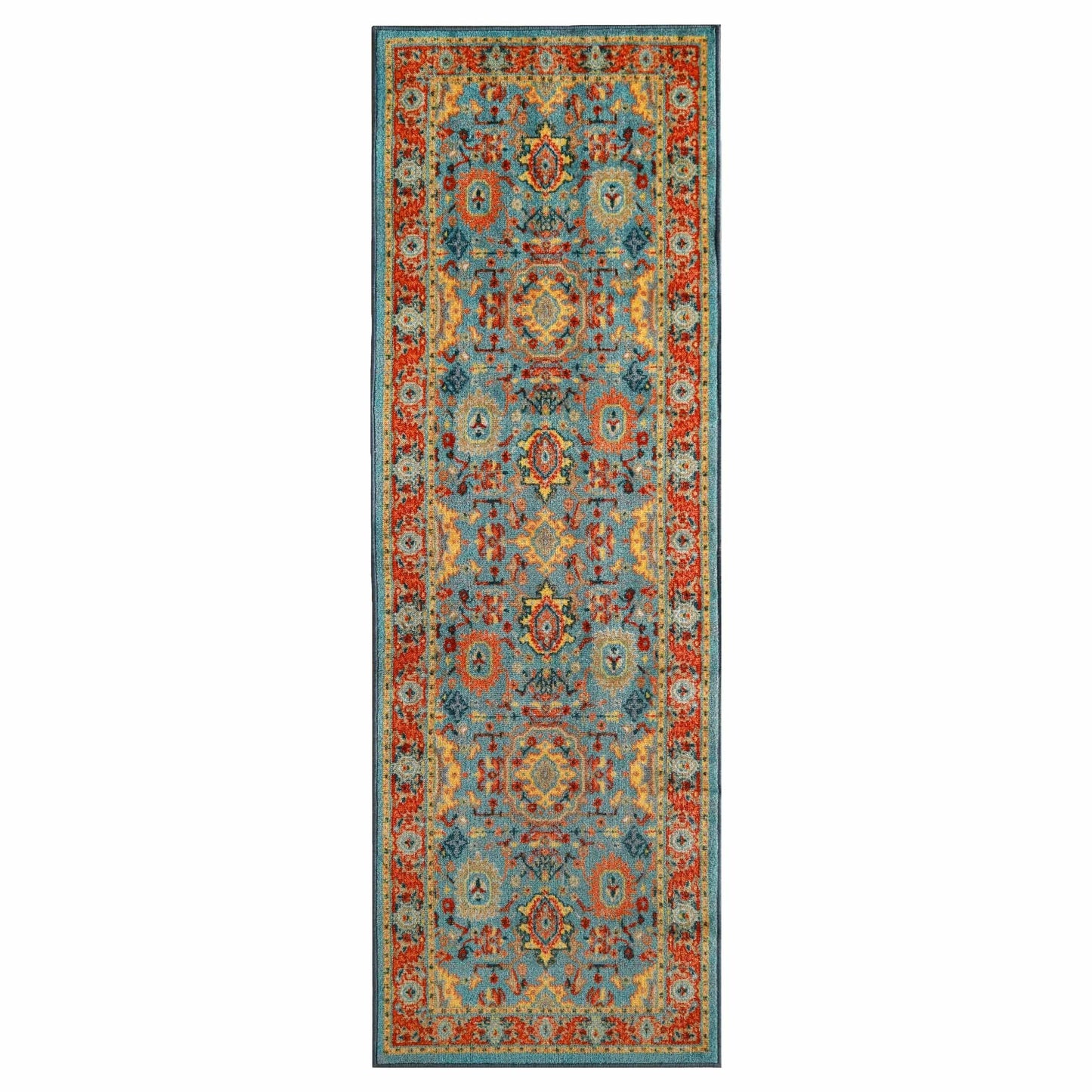 Hadar Geometric Non-Slip Indoor Area Rug or Runner Rug