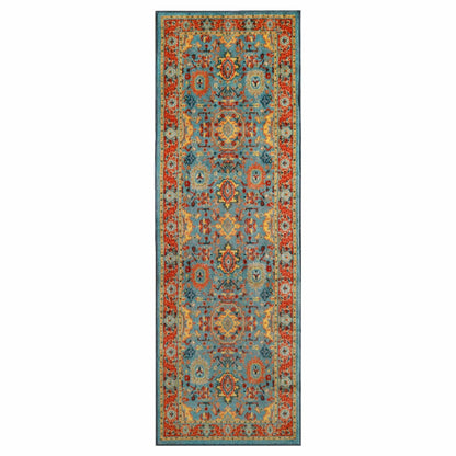 Hadar Geometric Non-Slip Indoor Area Rug or Runner Rug