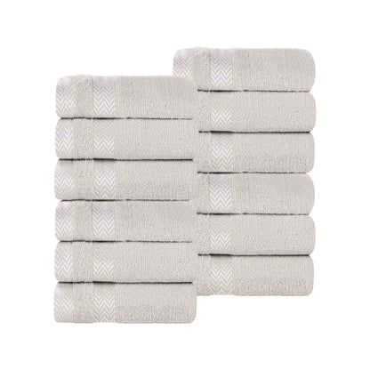 Hays Cotton Medium Weight Soft Face Towel Washcloth Set of 12