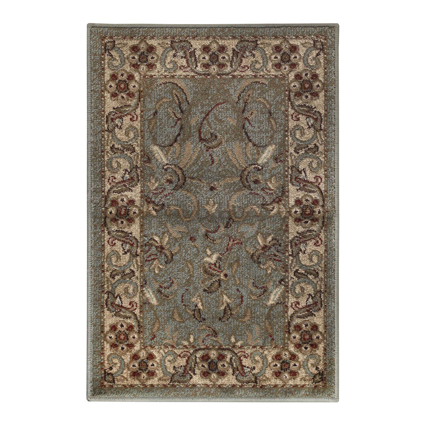 Heritage Traditional Floral Scroll Indoor Runner or Area Rug