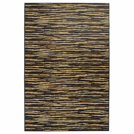 Horizons Abstract Wavy Stripes Modern Area Rug