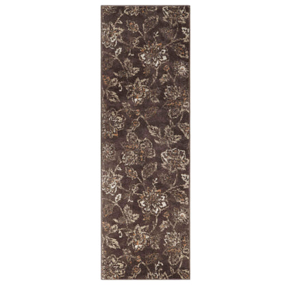 Jacobean Floral Modern Farmhouse Indoor Area Rug or Runner Rug