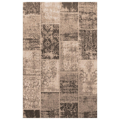 Superior Brighton Oriental Contemporary Distressed Cotton-Blended Area Rug - Brown