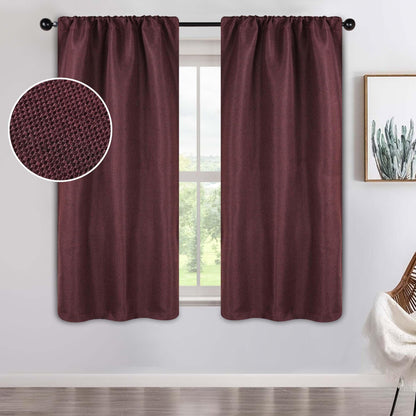 Jaxon Textured Blackout Curtain Set of 2 Panels