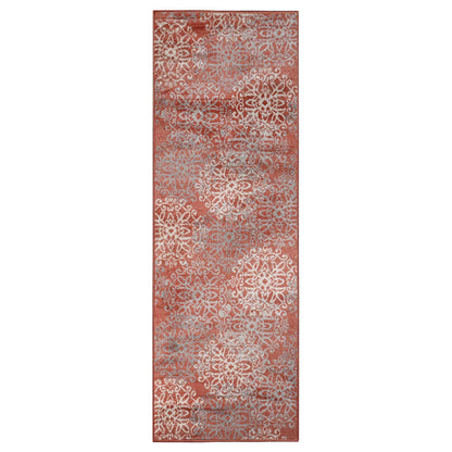 Leigh Traditional Floral Scroll Indoor Area Rug or Runner Rug Or Door Mat