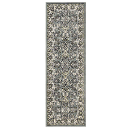 Lille Elegant Floral Indoor Area Rug or Runner Rug Or Door Mat