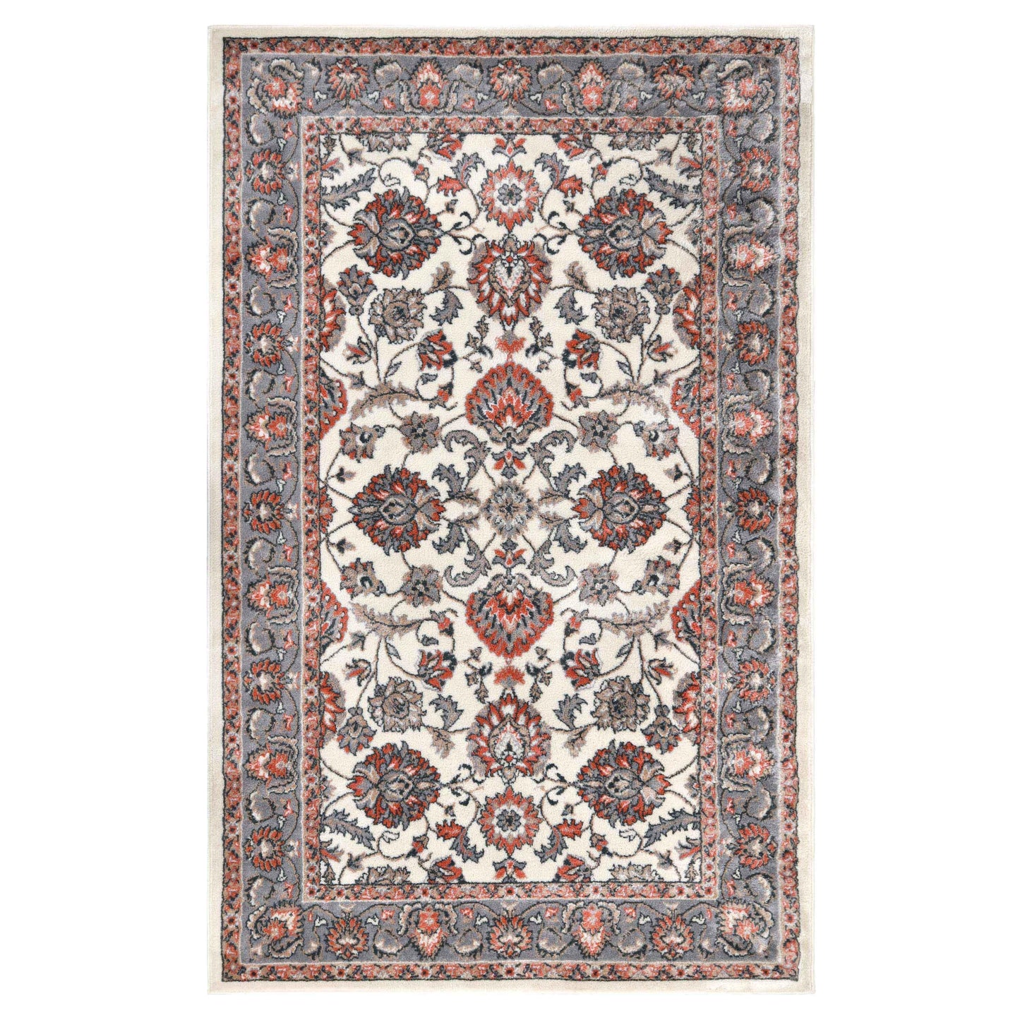 Lille Elegant Floral Indoor Area Rug or Runner Rug Or Door Mat