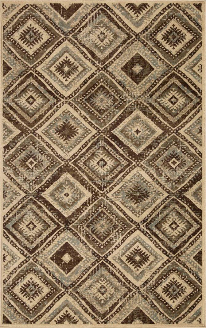 Losange Farmhouse Southwestern Diamonds Indoor Area Rug or Runner