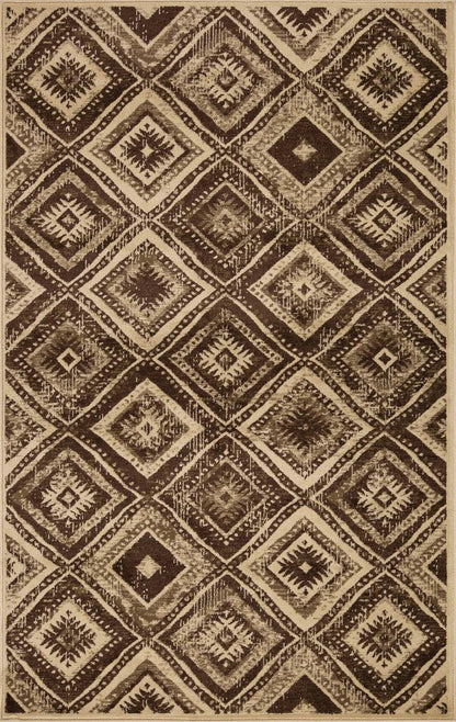 Losange Farmhouse Southwestern Diamonds Indoor Area Rug or Runner