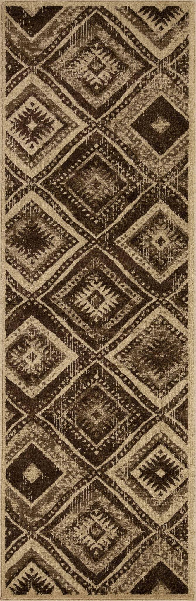 Losange Farmhouse Southwestern Diamonds Indoor Area Rug or Runner