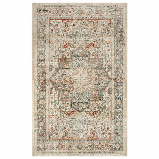 Lucida Distressed Medallion Area Rug