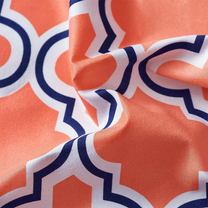  Superior Microfiber Wrinkle Resistant and Breathable Trellis Deep Pocket Sheet Set - Coral