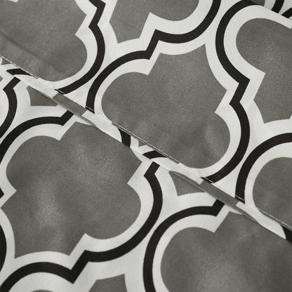  Superior Microfiber Wrinkle Resistant and Breathable Trellis Deep Pocket Sheet Set - Grey