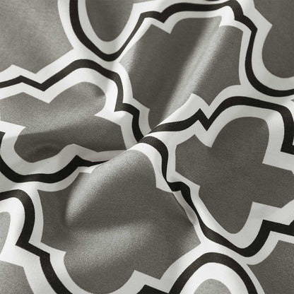  Superior Microfiber Wrinkle Resistant and Breathable Trellis Deep Pocket Sheet Set - Grey