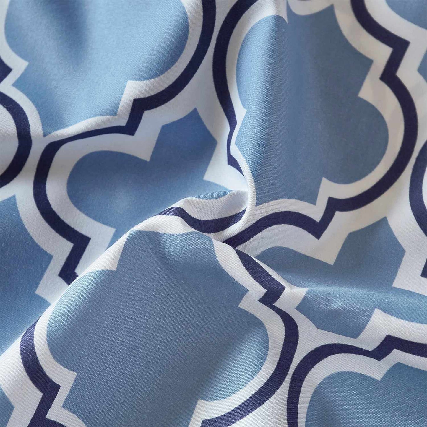  Superior Microfiber Wrinkle Resistant and Breathable Trellis Deep Pocket Sheet Set - Light Blue