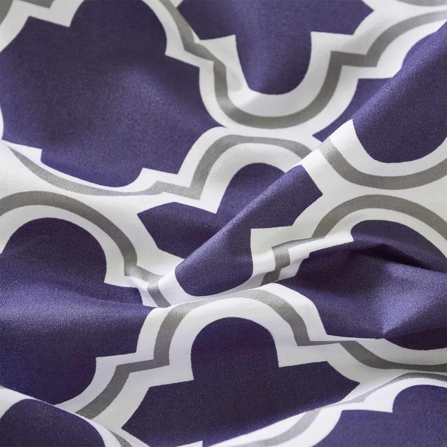  Superior Microfiber Wrinkle Resistant and Breathable Trellis Deep Pocket Sheet Set - Navy Blue