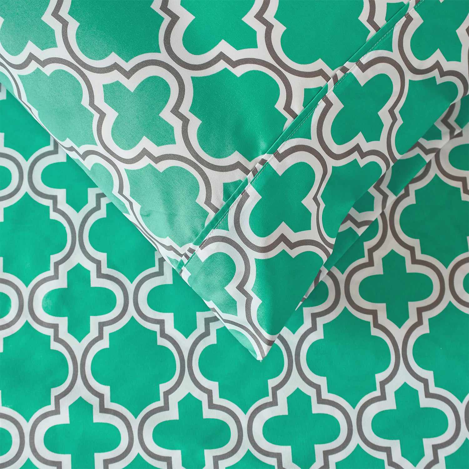  Superior Microfiber Wrinkle Resistant and Breathable Trellis Deep Pocket Sheet Set - Teal