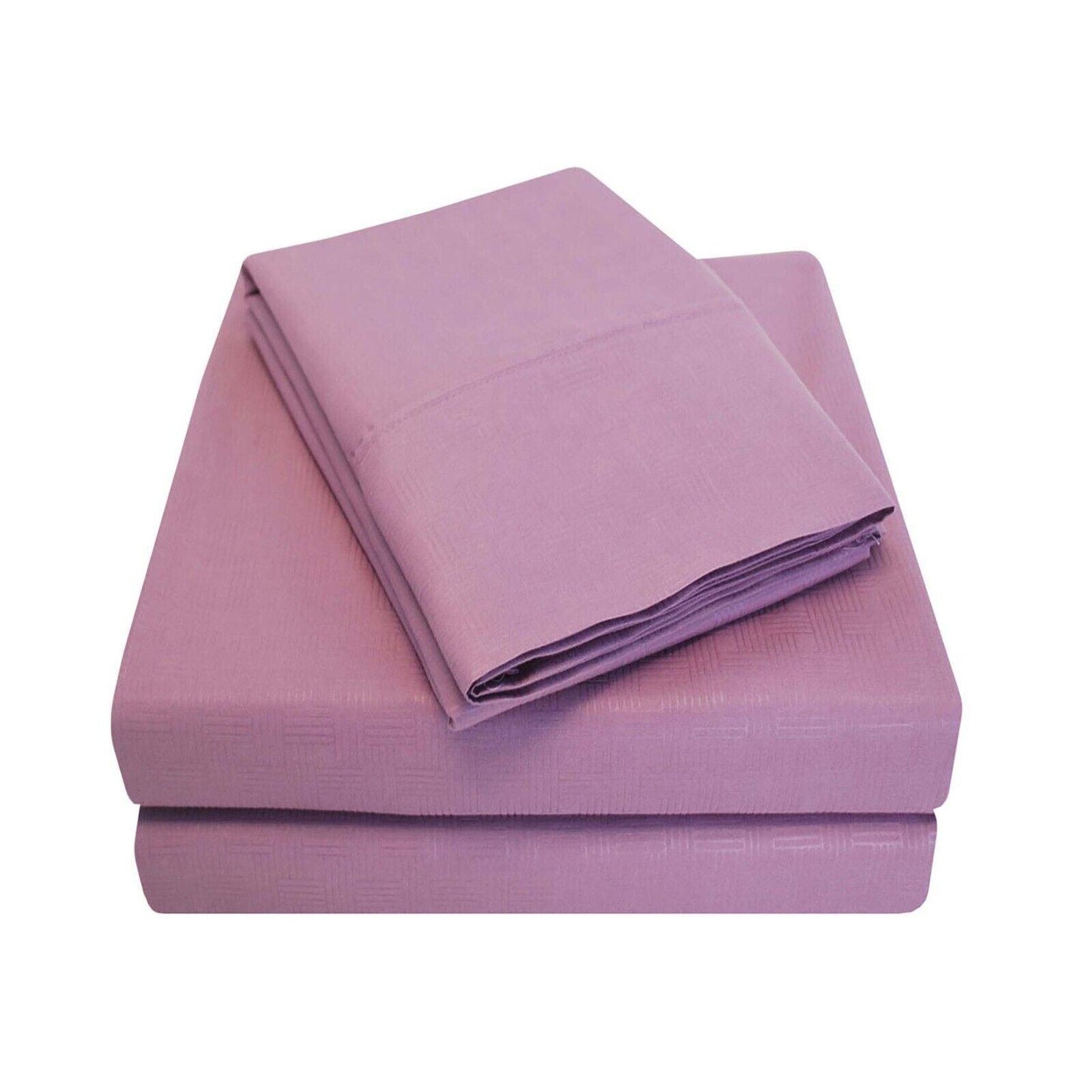 Microfiber Embossed Basketweave Deep Pocket Sheet Set